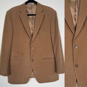 Lauren Ralph Lauren Sport Coat Men's 42R‎ Tan 100% Wool Business Casual Academia